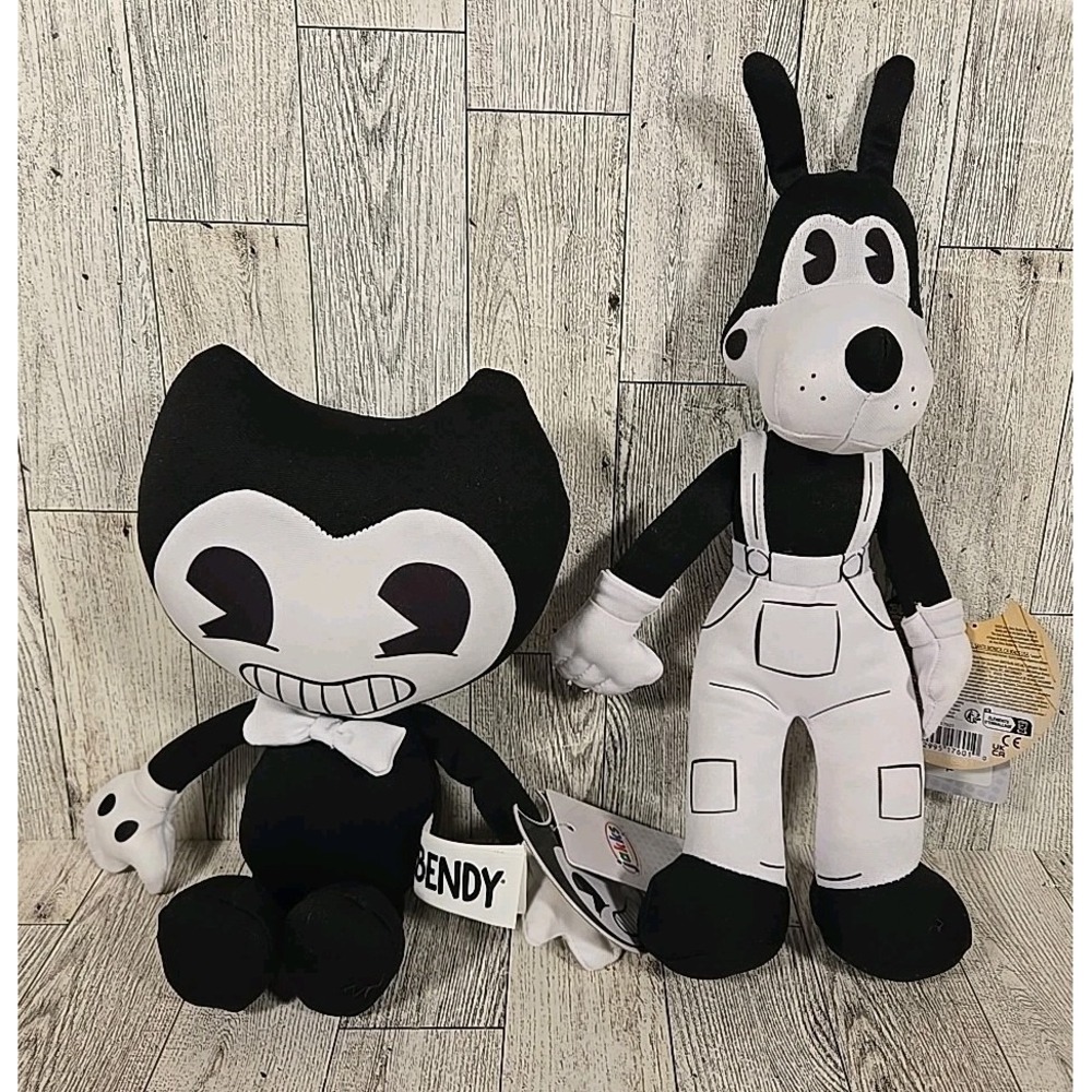 Bendy and the Ink Machine Boris Wolf Plush 11"  Jakks Lot of 2 NEW